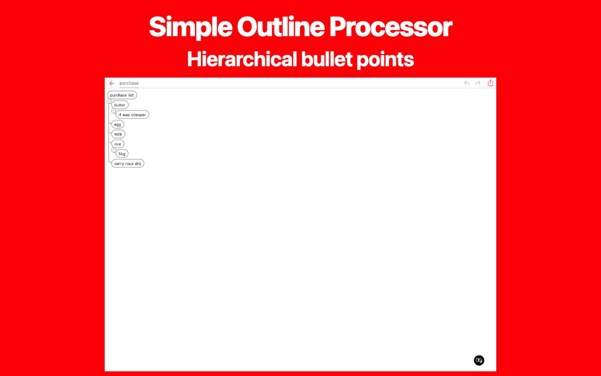 BulletsMind - Simple Outliner Chrome 1