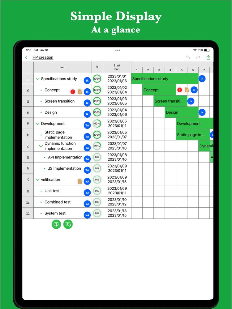 iGanttChart: Gantt Chart App 3