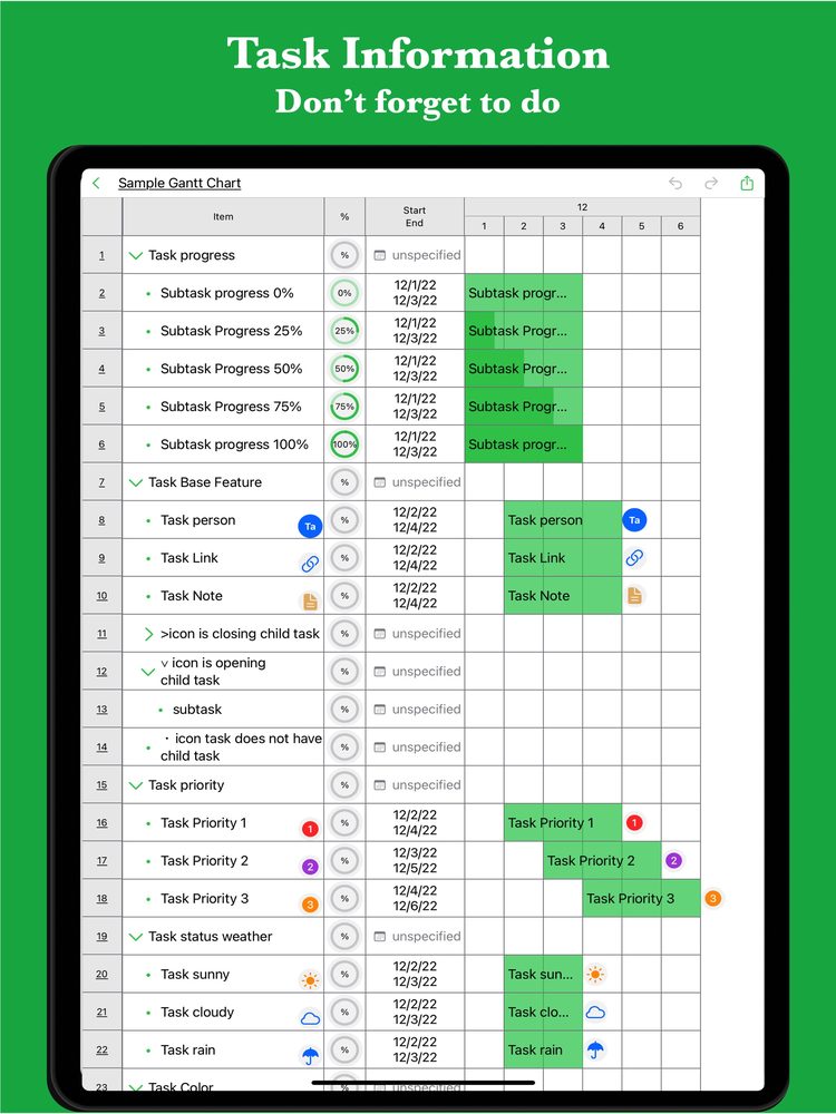 iGanttChart: Gantt Chart App 4