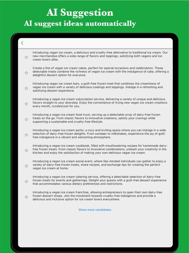 # Idea AI - Blend keywords 2