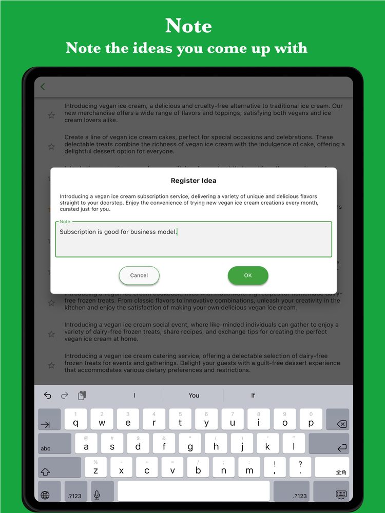# Idea AI - Blend keywords 4