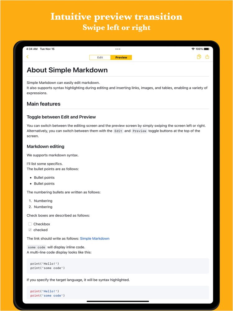 Simple Markdown Editor 2