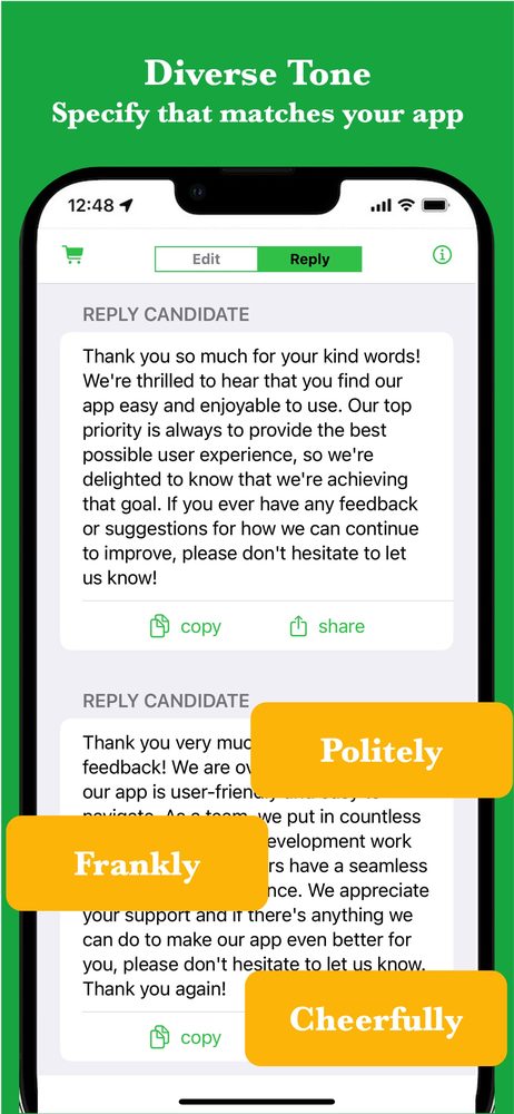 Reply AI for AppReview 2