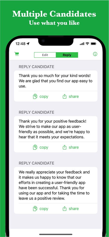 Reply AI for AppReview 3