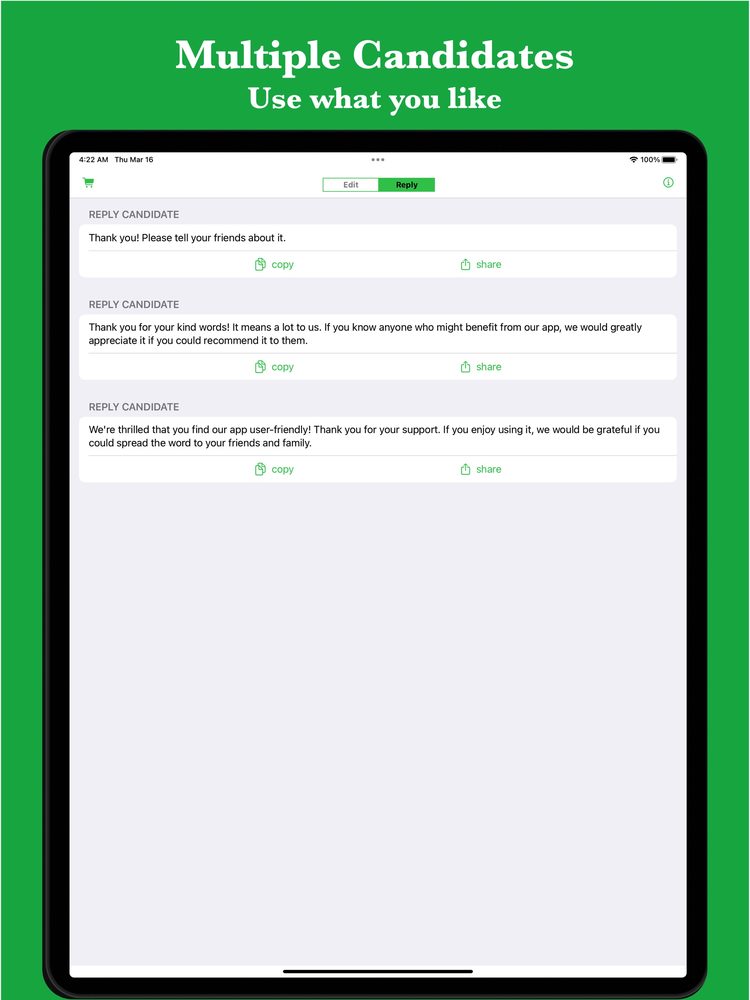 Reply AI for AppReview 3