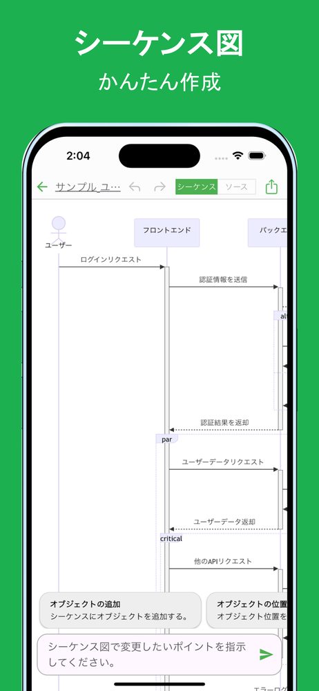 シンプル シーケンス図 AI 1