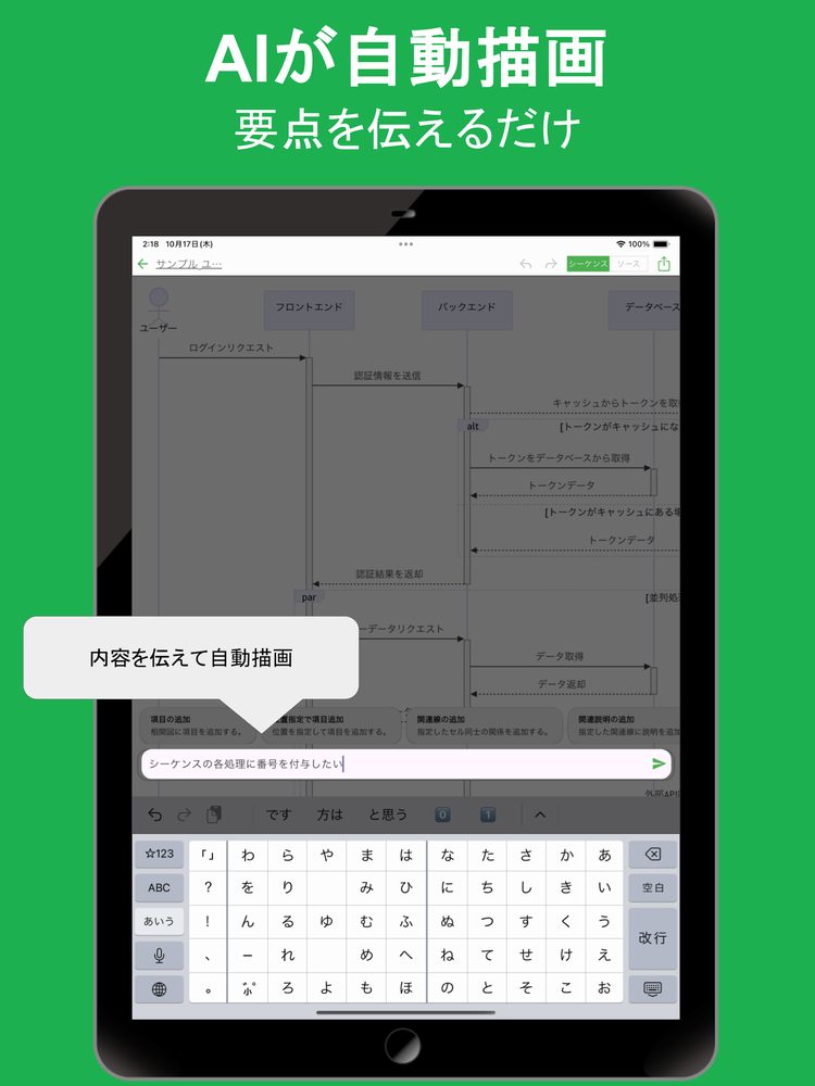シンプル シーケンス図 AI 2