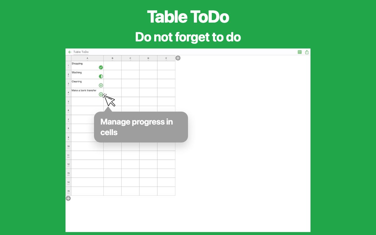 Simple Table - Note as table Chrome 4