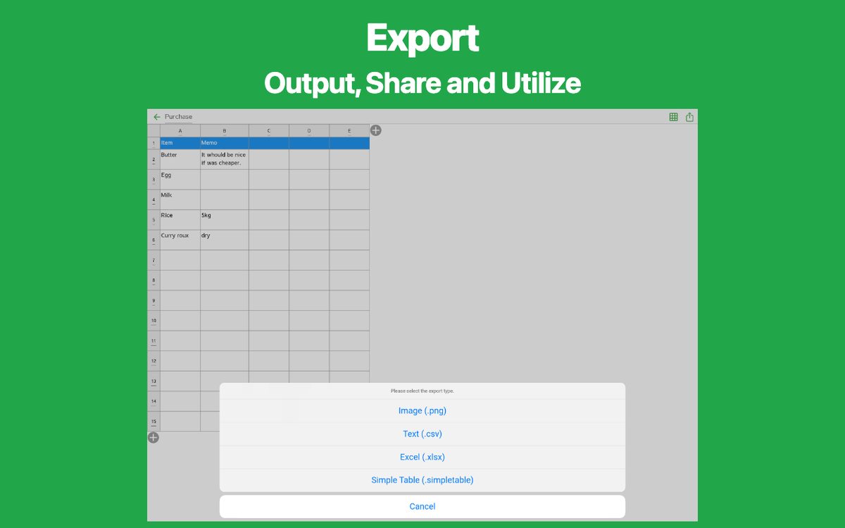 Simple Table - Note as table Chrome 5