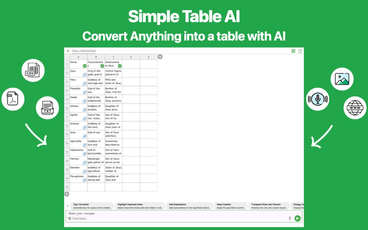 Simple Table AI: Note with AI Chrome 1