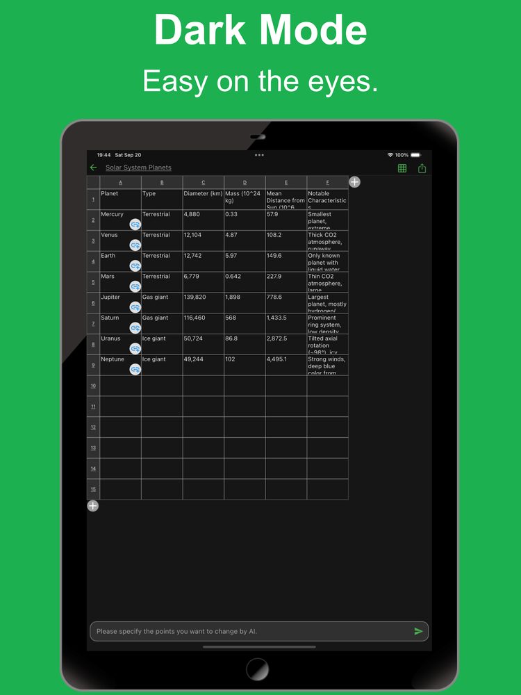 Simple Table AI: Note with AI 5