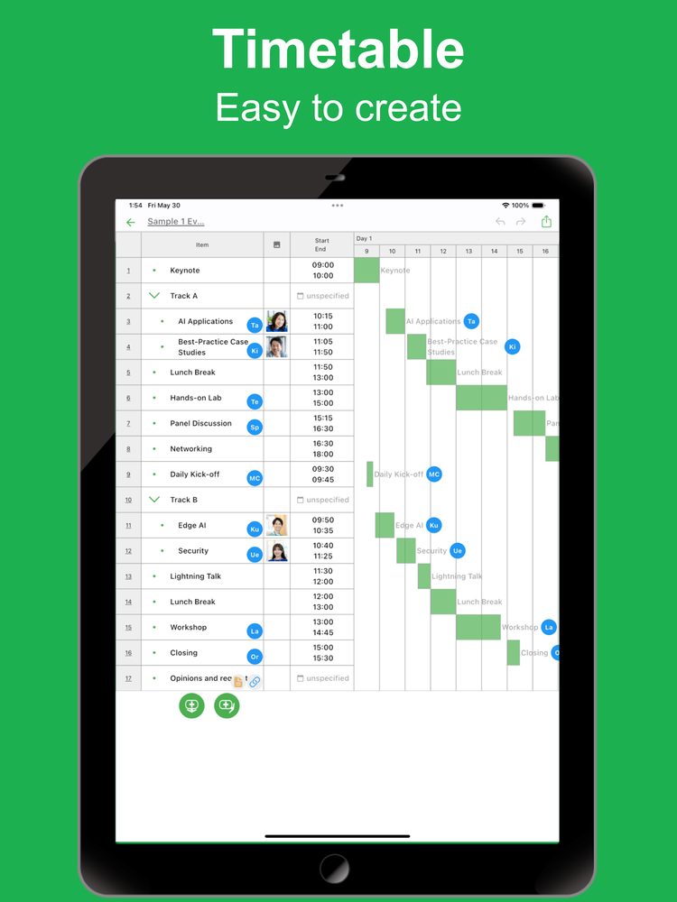 Simple Timetable 1
