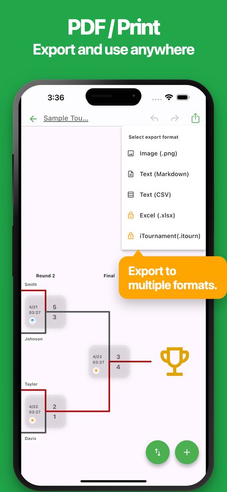 iTournament: Toernooiskema 5